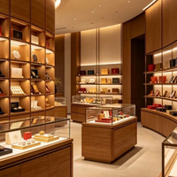 Vitrines pour les magasins de cadeaux haut de gamme et de produits de luxe : Créer une ambiance de luxe sophistiquée et subtile