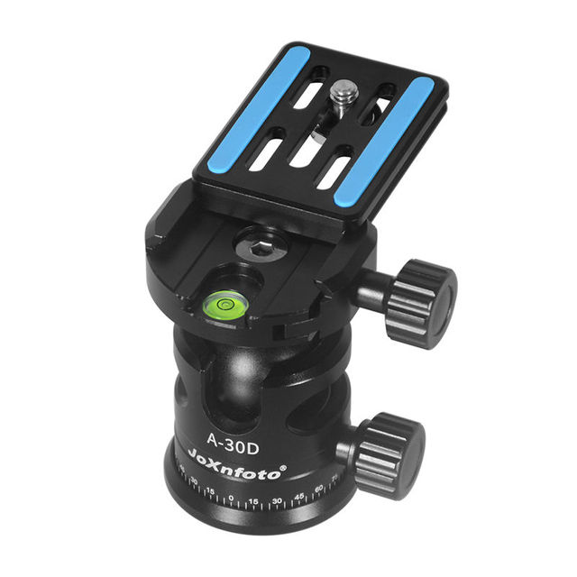 360 Degree Rotating Camera Video Tripod Ball Head Panoramic Ball Head With 1/4 Quick Release Plate for Camera Accessories