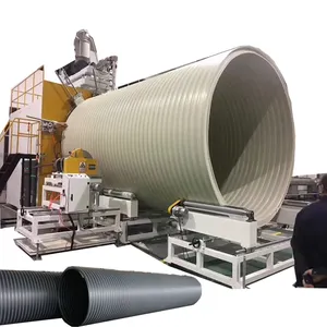 Large diameter hollow wall winding HDPE pipe machine making extruder extrusion production line equipment fabrication machine