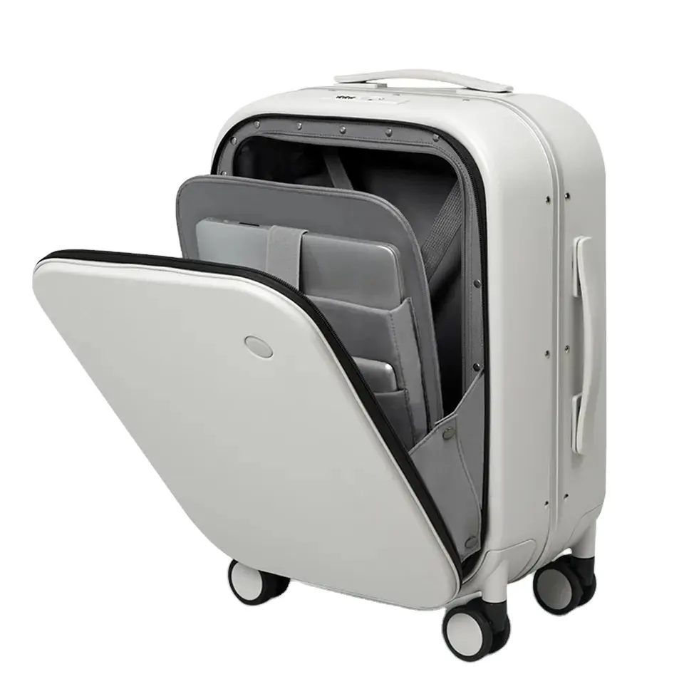 ファッション軽量PC荷物トロリースーツケース1820インチアルミフレーム旅行荷物ラップトップバッグ付き