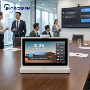 Máquina <span class=keywords><strong>de</strong></span> Traducción <span class=keywords><strong>de</strong></span> Doble Pantalla IPS <span class=keywords><strong>de</strong></span> Grado Empresarial INGSCREEN para Hoteles, Aeropuertos, Conferencias, Traducción Instantánea <span class=keywords><strong>de</strong></span> <span class=keywords><strong>Voz</strong></span> a Texto en 37 <span class=keywords><strong>Idiomas</strong></span> - Product Image 1