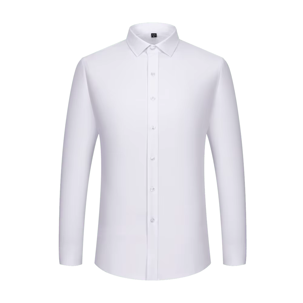 slim fit dress slacks Semi-Fitted White Prestige Shirt