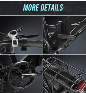 Bicicleta eléctrica híbrida de 48V para adultos, envío gratis - Product Image 3