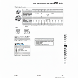 Robots paralelos SMC Pneumatics-Pinza de aire - Product Image 1