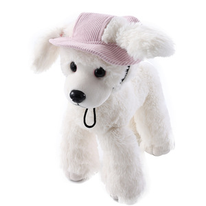 2025 New Cute Adjustable Strap Dog Hat Breathable Ear-Hole Corduroy Nylon Cotton Plastic Wool Bamboo Cloth Leather Accessory - Product Image 4
