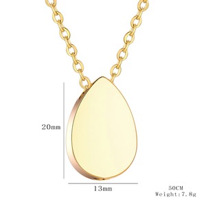 Stainless Steel Teardrop Keepsake Ashes Necklace <b>Urn</b> Cremation Pendant Memorial Customized Jewelry - Product Image 6
