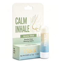 Bâtonnet Inhalateur Nasal aux Huiles Essentielles pour Énergie, Concentration, Soulagement du Stress, Soutien au Sommeil, Rafraîchissant, Portable, Vente en Gros