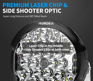 Offroad 4x4 camión parachoques láser proyector Led luz <span class=keywords><strong>de</strong></span> conducción LED 130w 9 pulgadas ronda coche láser Led trabajo luz - Product Image 3