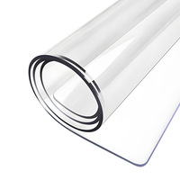 Nappe de table en plastique pvc rouleaux de couverture de table en plastique transparent de 1,5mm d'épaisseur