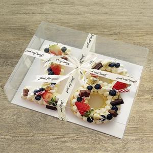 Boîte d'emballage pour <span class=keywords><strong>gâteau</strong></span> en plastique transparent rectangulaire de luxe, vente chaude, boîte à <span class=keywords><strong>gâteau</strong></span> <span class=keywords><strong>transparente</strong></span> pour le <span class=keywords><strong>transport</strong></span>, alphabet - Product Image 4