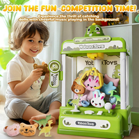 Machine à griffes miniature personnalisée, jeu d'arcade domestique avec mini animaux en peluche, bricolage, kawaii, rose, attrapeur de bonbons
