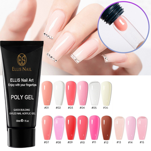 Ensemble d'extension d'ongles en gel 15 couleurs 30ml Volume <span class=keywords><strong>Nude</strong></span> Pink Nail Hard Gel Builder - Product Image 1