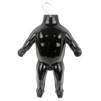 Mannequin de présentation pour maillots de bain d'enfants en plastique noir et blanc, avec crochet de suspension, pour vêtements de bébé - Vente en gros