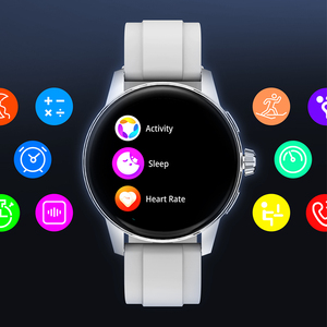 <span class=keywords><strong>Smartwatch</strong></span> Impermeabile IP68 per Donne con Display AMOLED, Tracker Fitness per Sport, Promemoria Chiamate, <span class=keywords><strong>Compatibile</strong></span> con <span class=keywords><strong>Android</strong></span>, Ricarica Magnetica - Product Image 3