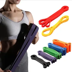 Factory Price Yoga Gym Home Exercise Hip Leg Latex Resistance Exercise Bands Set Custom Bands Resistance Bands