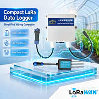 Capteur de sol LoRaWAN haute précision 4-en-1 avec batterie intégrée et alarme automatique pour température, humidité, EC et pH pour l'agriculture intelligente