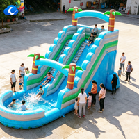 Toboggans aquatiques gonflables, prix d'usine, toboggans aquatiques gonflables personnalisés, longs toboggans gonflables pour adultes