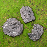 Vente en gros d'usine : Sculpture artisanale en obsidienne argentée naturelle polie, représentant une Medusa renard, pour collection