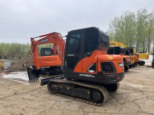 รถขุดไฮดรอลิกขนาดเล็กมือสอง Doosan digger Dx60 Dx60-7 Dx80 Dx120 Dx130 Dx150 Dx160 - Product Image 3