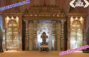 Magnífico Escenario de Boda de Fibra Estilo Antiguo, Decoración de Escenario de Boda de Fibra con Elegancia Británica, Escenario de Boda de Fibra con Aspecto Moderno y Elegante de Sídney, Reino Unido - Product Image 3