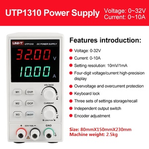 UNI-T UTP1310 320W เครื่องทดสอบแหล่งจ่ายไฟ 4 บิตแรงดันไฟฟ้าจอแสดงผล 32V 10A แล็บซ่อมปรับได้สำหรับเครื่องมือทดสอบ - Product Image 3