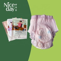 Culottes menstruelles jetables OEM grande taille pour femmes, multifonctionnelles, avec patch chauffant aux herbes pour la maternité