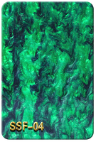 Plaque acrylique tricolore texturée marbre écologique de 3 mm d'épaisseur avec service de découpe