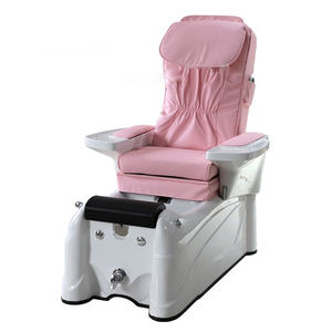 Sillón de Spa para Pies 2 en 1 Profesional para Salón de Belleza, Material ABS, Certificado CE, Color Rosa, sin Tuberías, con Hidromasaje - Product Image 2