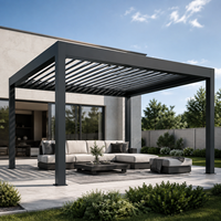 Pergola en aluminium à toit motorisé à lames orientables, design spécial, imperméable, pour patio et jardin – Meilleure vente en Europe