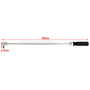 Outil de réglage de vis de carburateur, tournevis à tête inclinée à 90 degrés pour ATV, UTV, motoneiges, longueur 49 cm - Product Image 1