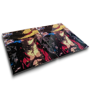 קיר מתכת יוקרה אמנות a4 או 12x18 hd סובלימציה אלומיניום מדפיסה אחת קוף אנימה פוסטת מתכת לופי - Product Image 1