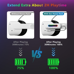 Meta עבור אביזרים למשחקים vr טעינה מהירה בנק כוח mah עם סוללת ליתיום קיבולת גדולה 5000mah - Product Image 3
