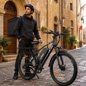 Vélo de montagne électrique DM427, gros pneus, moteur sans balais 750W, batterie au lithium 48V, double suspension, frein à disque hydraulique pour adulte - Product Image 1