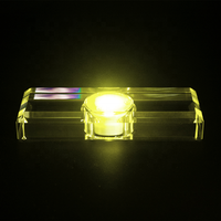 Vente en gros usine – Base LED vierge en verre K9 poli personnalisé avec lumière colorée pour la lithothérapie
