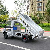 Mini camion benne électrique à basse vitesse 4x2 avec levage hydraulique, véhicule de transport tout-terrain à quatre roues