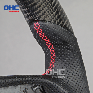 Volant en fibre de carbone avec LED pour <span class=keywords><strong>Audi</strong></span> A3 A4 <span class=keywords><strong>A5</strong></span> S3 S4 S5 2016-2020 Rs3 Rs4 Rs5 2017-2020 avec indicateur de changement de vitesse LED, en stock aux États-Unis - Product Image 3