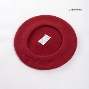 Béret en laine 85% tricoté pour femme, style peintre, coréen et français, très vendu, pour la mode extérieure et les tenues - Product Image 4