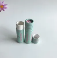 Tube en papier biodégradable personnalisé pour baume à lèvres/gloss à lèvres, vente chaude