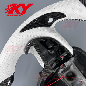 Volante de Fibra de Carbono con LED Personalizado para Dodge Challenger Charger Hellcat RT Scat Pack SRT SXT GT Durango - Product Image 3