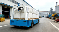 Robot AGV intelligent de 10 tonnes, Omni Mover, navigation magnétique, évitement d'obstacles par laser, véhicule à guidage automatique
