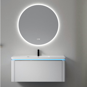 CR Wall Mounted <b>Bathroom</b> Vanity 1020mm White LED <b>Mirror</b> Solid <b>Wood</b> - Product Image 1