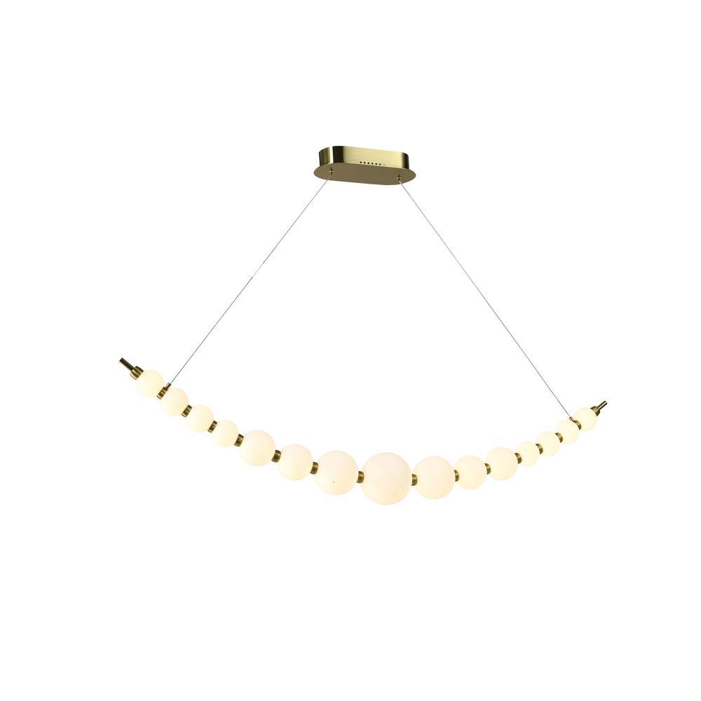 L:1360MM Pendant Chandelier Lamp Light Made of Metal+arylic Simple and Long Creative Wear-resistant and Corrosion-resistant · image 3