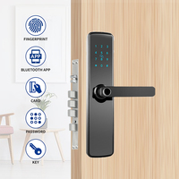 Bajo MOQ TTLock APP Huella digital Teclado digital Código NFC Cerradura inteligente para el hogar Apartamento Oficina