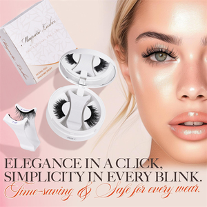 <span class=keywords><strong>Cils</strong></span> magnétiques intégrés sans adhésif de type renard – Étui <span class=keywords><strong>magnétique</strong></span> monobloc - Product Image 5