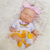 Boneka Reborn Silikon Solid 12 Inch 30cm Super Lembut, Boneka Bayi Baru Lahir Realistis Mirip Bayi Asli