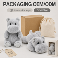 Porte-clés en peluche hippopotame personnalisé, fabrication directe d'usine, OEM ODM pour marques privées et commandes en gros