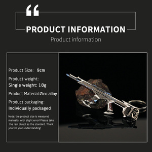 Valorant Keychain Kim <span class=keywords><strong>Lo</strong></span>ại Súng Đồ Chơi Mô Hình Hot Bán 9Cm Đầy Màu Sắc Bộ Sưu Tập Trẻ Em Trai Mini Valorant Móc Chìa Khóa - Product Image 2