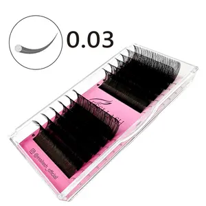 Premium OEM Individual Dark Matte Cashmere Volume DD J Curl Korean Mink Eyelash Extensions Vendor