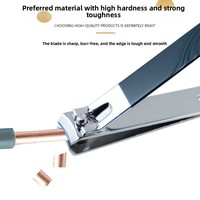 Ensemble de coupe-ongles et de coupe-ongles professionnels - Kit de manucure 4 pièces avec option d'impression de logo, kit de beauté pour ongles en acier au carbone