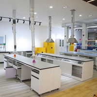 Table de fonctionnement adaptée aux besoins du client de banc de meubles de laboratoire chimique de niveau élevé pour le laboratoire